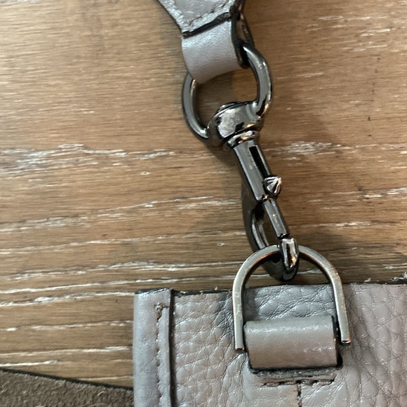 REBECCA MINKOFF Crossbody Light Gray Leather - Picture 3 of 8